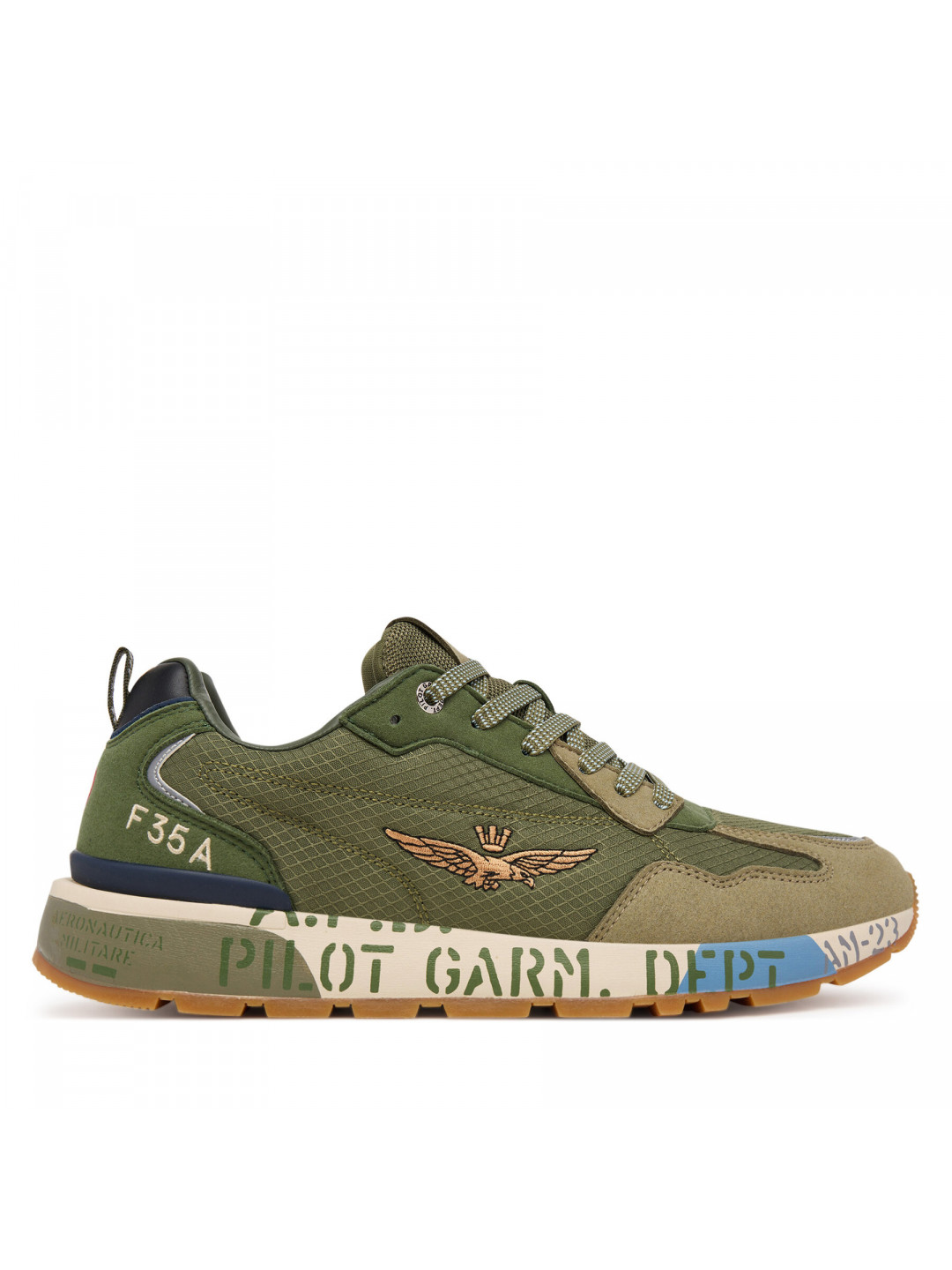 Sneakersy Aeronautica Militare 252SC0276UCT04249 Zelená